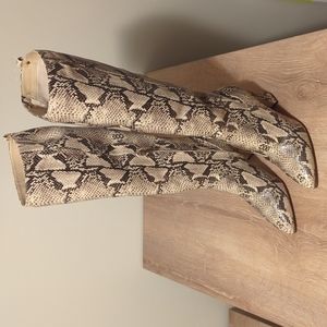 Sam Edelman Snakeskin Knee High Boots, 8.5